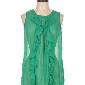 Duro Olowu Vibrant Green Sleeveless Blouse XSmall